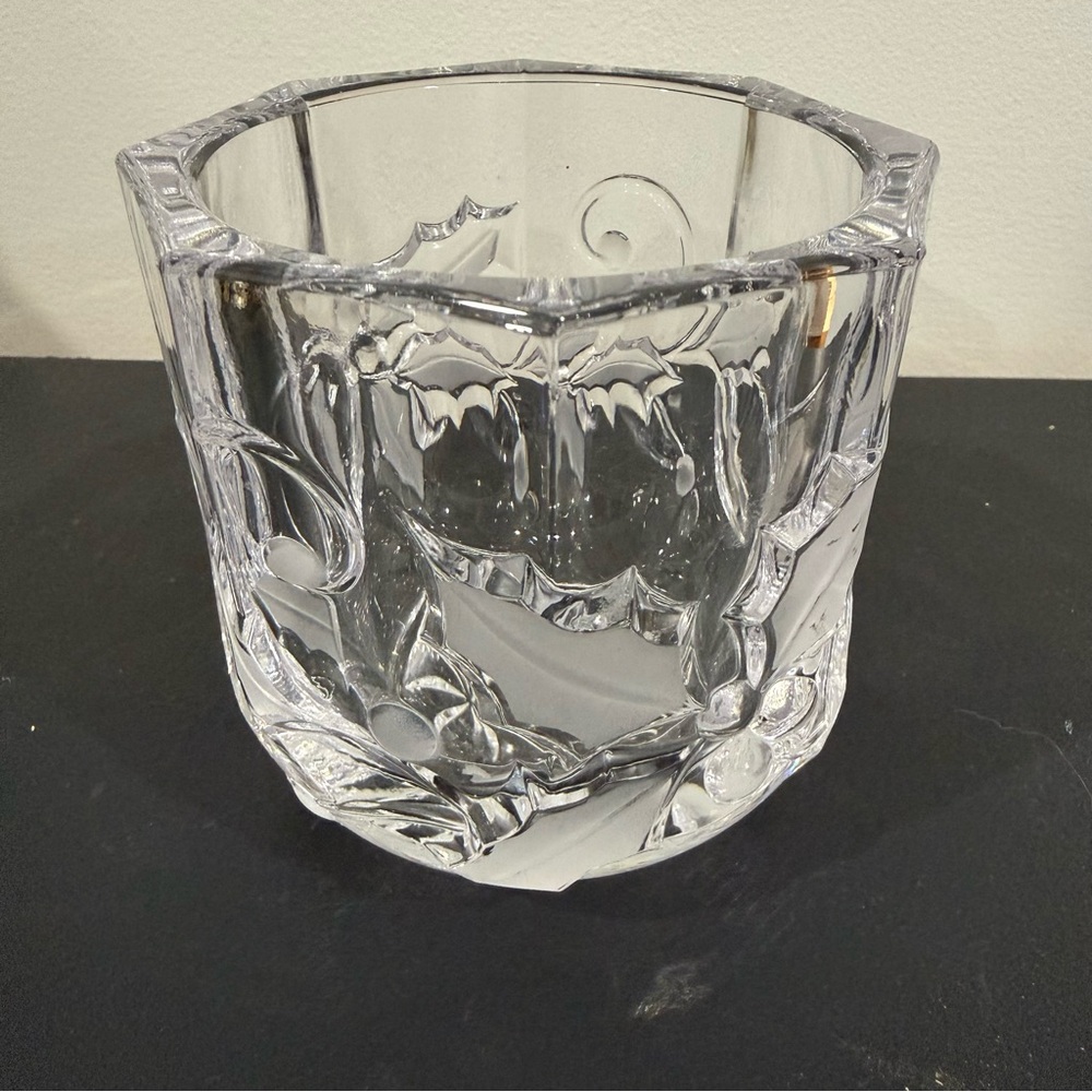Mikasa crystal candle holder